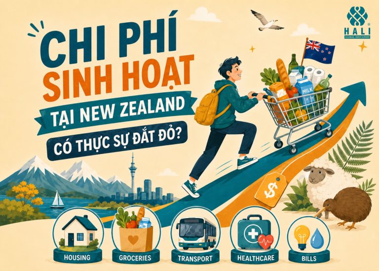 Chi phí sinh hoạt New Zealand 2026: Du học sinh cần bao nhiêu tiền?